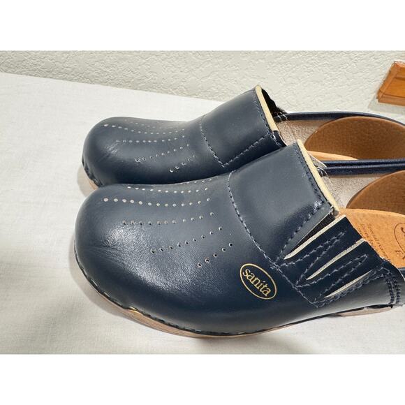 Sanita Professional Clogs Blue Womens EU 39 US 8.5 Slip On Nurse Made in Denmark - Picture 4 of 10
